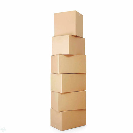 tall stack of Strong double walled cardboard boxes