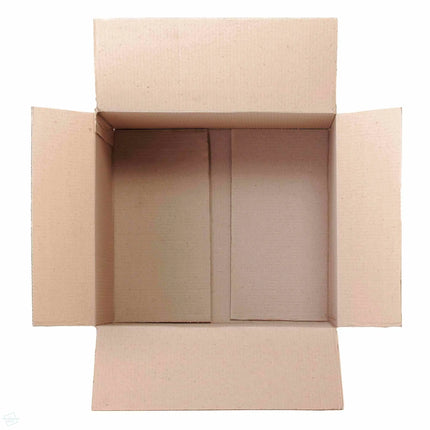 open top down view Strong double walled cardboard boxes