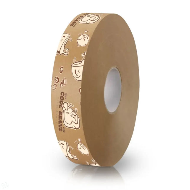Custom Printed Paper Machine Tape 500m long, 100% recyclable