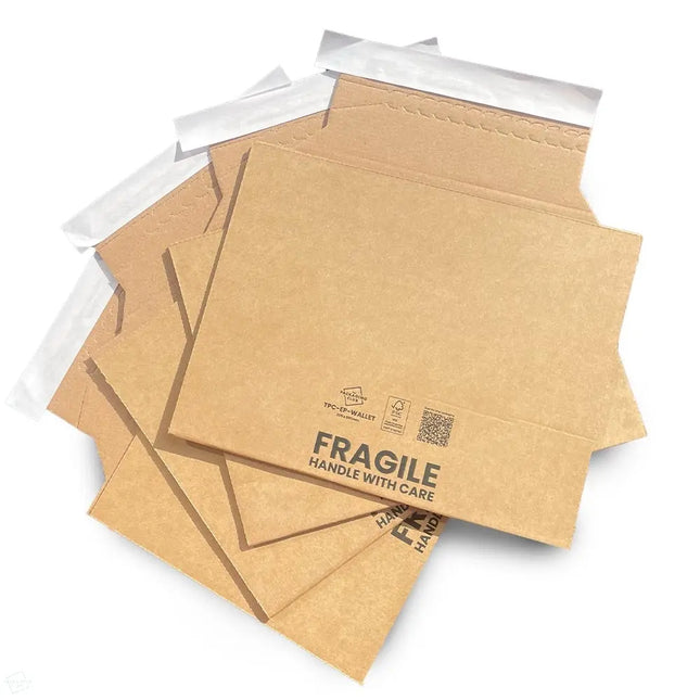 Stack of 7 inch EP Vinyl Record Mailers - single packaging for shipping for 7" vinyl records