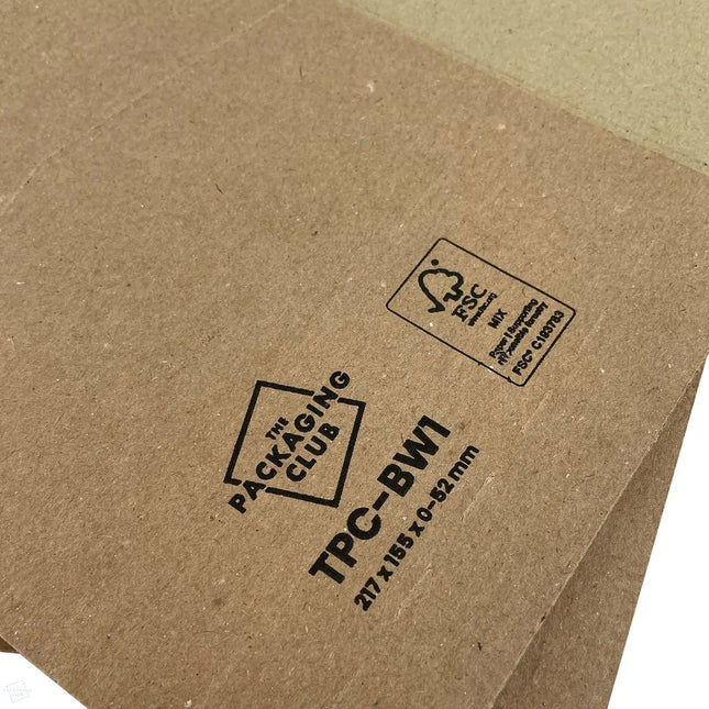 Close up of the FSC ® logo and print design of the TPC-BW1 Book Wraps 217 x 155 x 0-52 mm