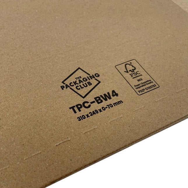 TPC-BW4 Book Wraps close up of material quality and printed FSC® certified logo