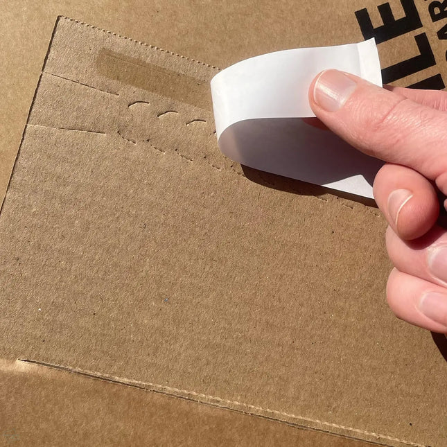 vinyl mailer with peel and seal closure