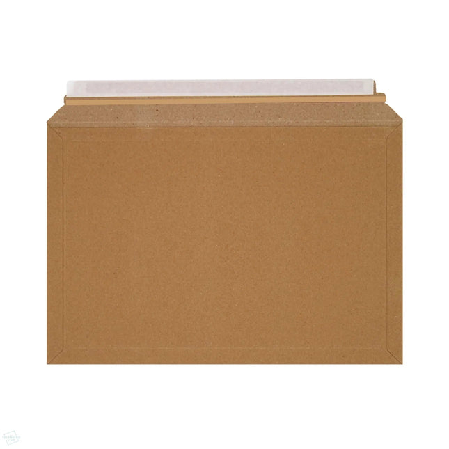 Solid board envelope with peel and seal, fits Royal Mail large letter