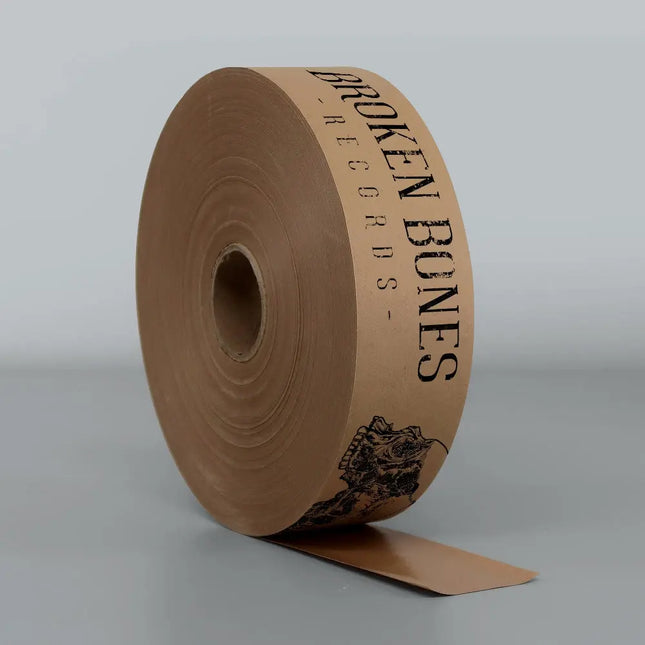 Custom Printed Reinforced Water Activated Tape 48mm x 100m The Packaging Club
