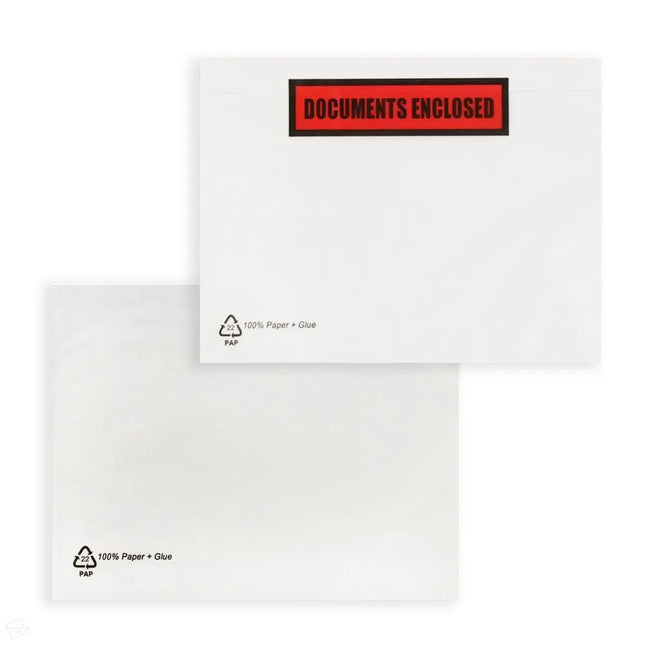 C6 paper plastic free documents enclosed wallet