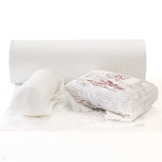 white mesh paper wrap