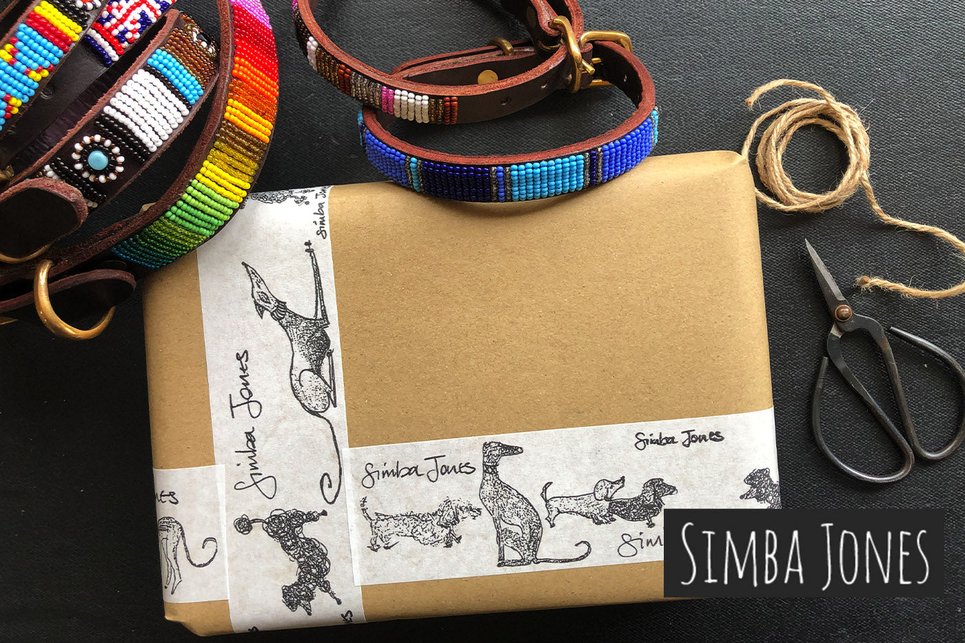 Simba Jones - custom illustrated paper packing tape