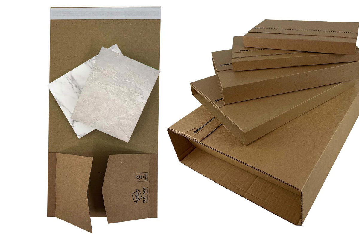 How Book Wraps Simplify Shipping Tile Samples