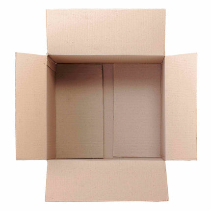 open top down view Strong double walled cardboard boxes