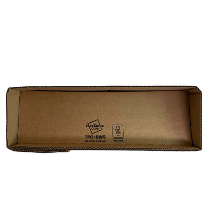 TPC-BW5 Book Wraps 410 x 320 x 0-100 mm close end on photo, showing the box-like capacity of this large book wrap