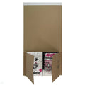 TPC-BW3 Book Wraps 280 x 205 x 0-70 mm - carrying two small story books inside the mailer, highlighting the versatile nature of the packaging.