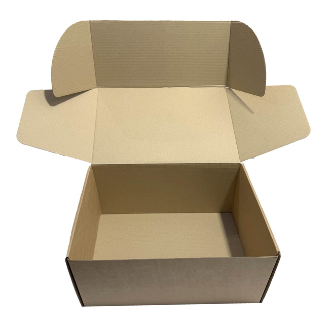 Large Ecommerce Postal Box - Open cardboard box on a white background