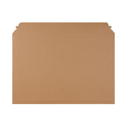 321 x 467mm peel and seal cardboard envelopes - recyclable and plastic free.