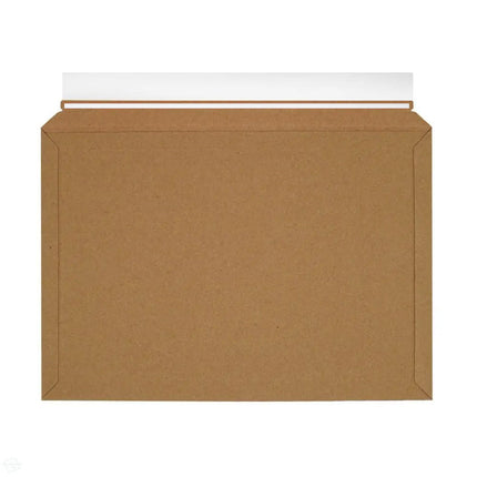 Corrugated Cardboard Capacity Envelopes 248 x 345mm featuring new white paper based opening strip. 100% recyclable - available by The Packaging Club