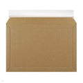 Corrugated Cardboard Capacity Envelopes 194 x 292mm featuring new white paper based opening strip. 100% recyclable - available by The Packaging Club