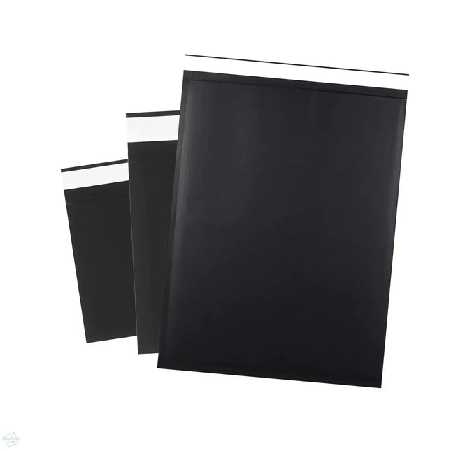 Fluted Corrugated Mailer Black 165 x 100mm The Packaging Club