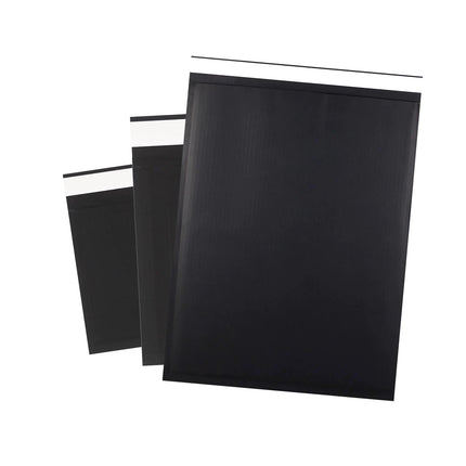 Fluted Corrugated Mailer Black 265 x 180mm