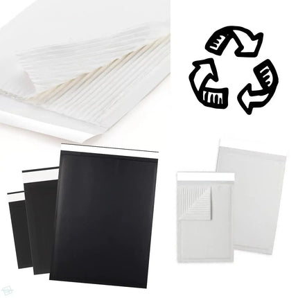 Fluted Corrugated Mailer Black 165 x 100mm The Packaging Club