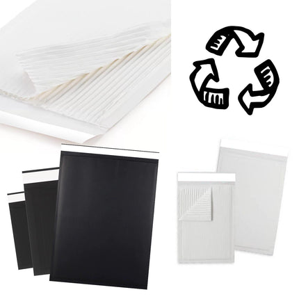 Fluted Corrugated Mailer Black 265 x 180mm