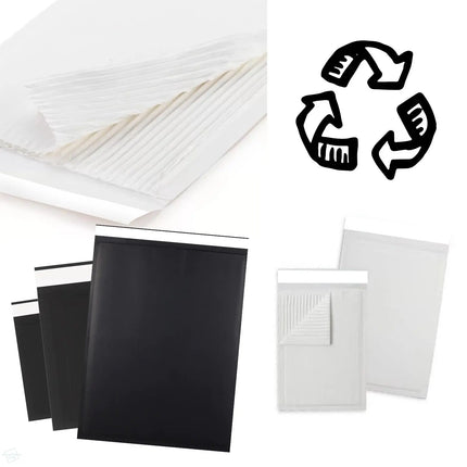 Fluted Corrugated Mailer Black 470 x 350mm The Packaging Club