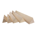 Collection of 5 different sizes of triangular postal tubes