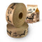 Custom printed gummed paper tape or WAT (water activated tape) for brand Hello Sausage - specialist dog food for Dachshunds
