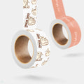 Custom printed tape made from acrylic in white, brown or transparent