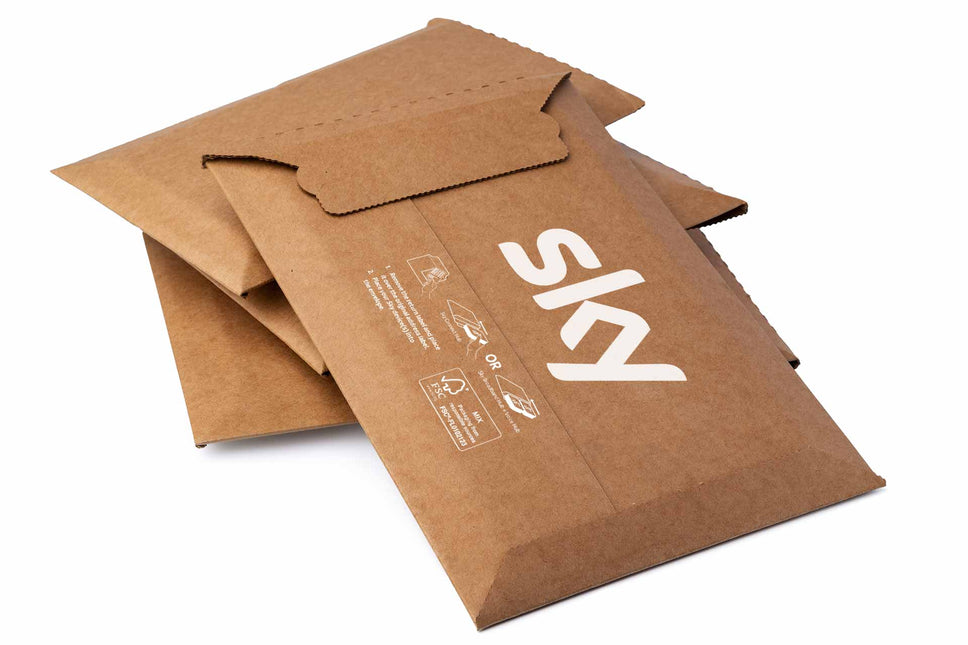 eco friendly ecommerce cardboard envelopes for Sky mobile and Sky TV