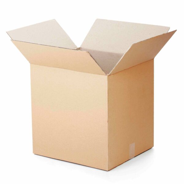 Square single walled cardboard boxes